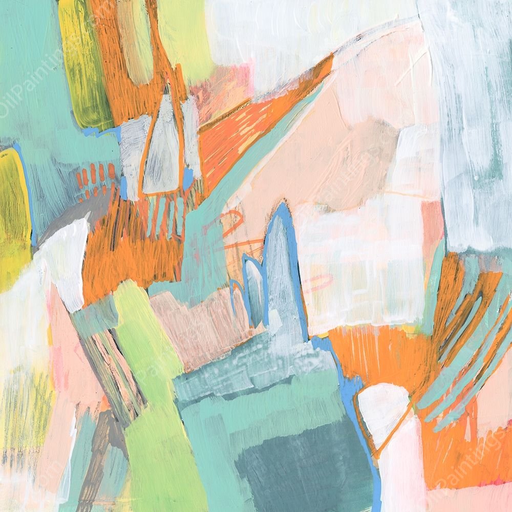 Candied Sherbet II by Jennifer Goldberger - Hand-Painted Oil Painting Reproduction