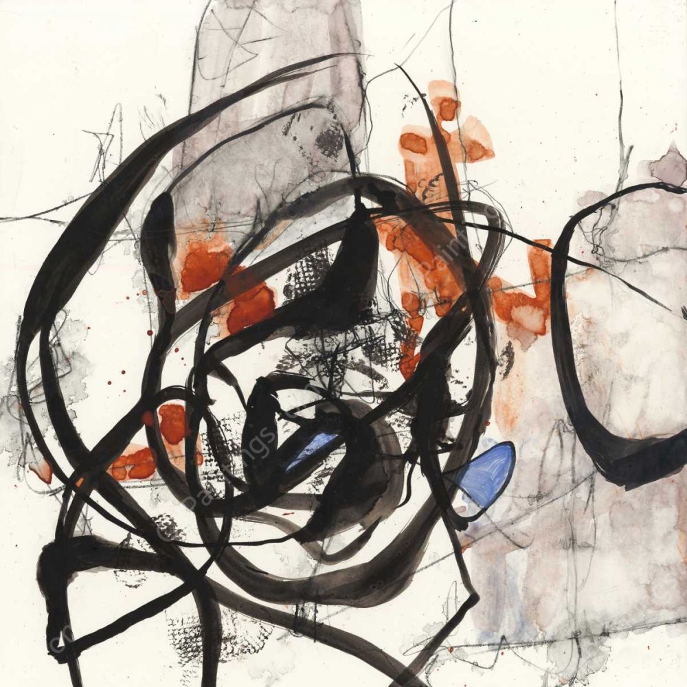 Circumnavigate I by Jennifer Goldberger - Hand-Painted Oil Painting Reproduction