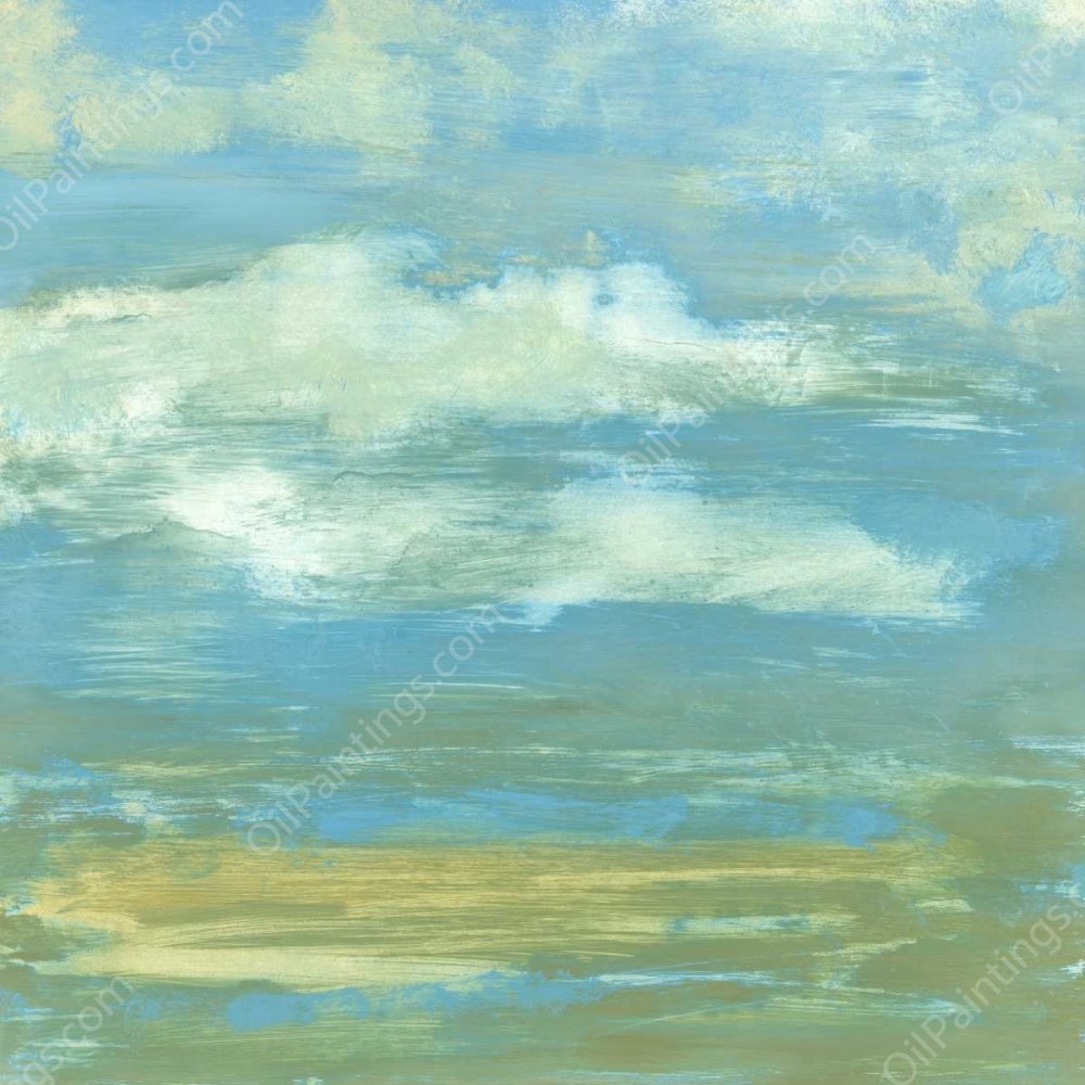 Cloud Striations II by Jennifer Goldberger - Hand-Painted Oil Painting Reproduction