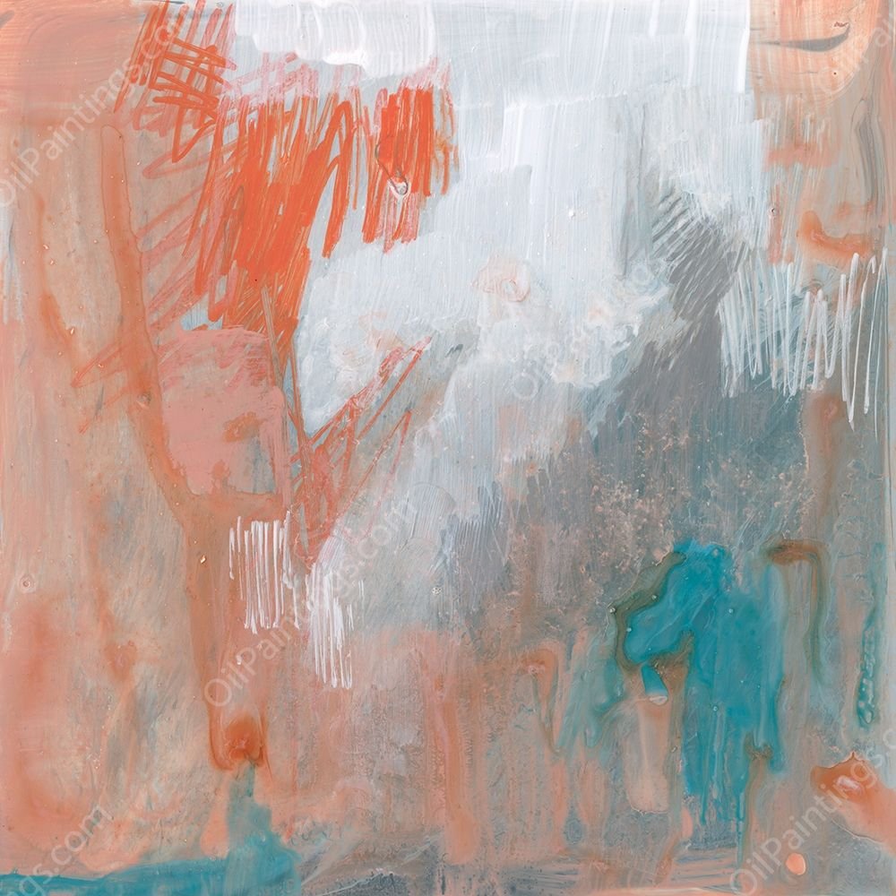 Coral Escape II by Jennifer Goldberger - Hand-Painted Oil Painting Reproduction