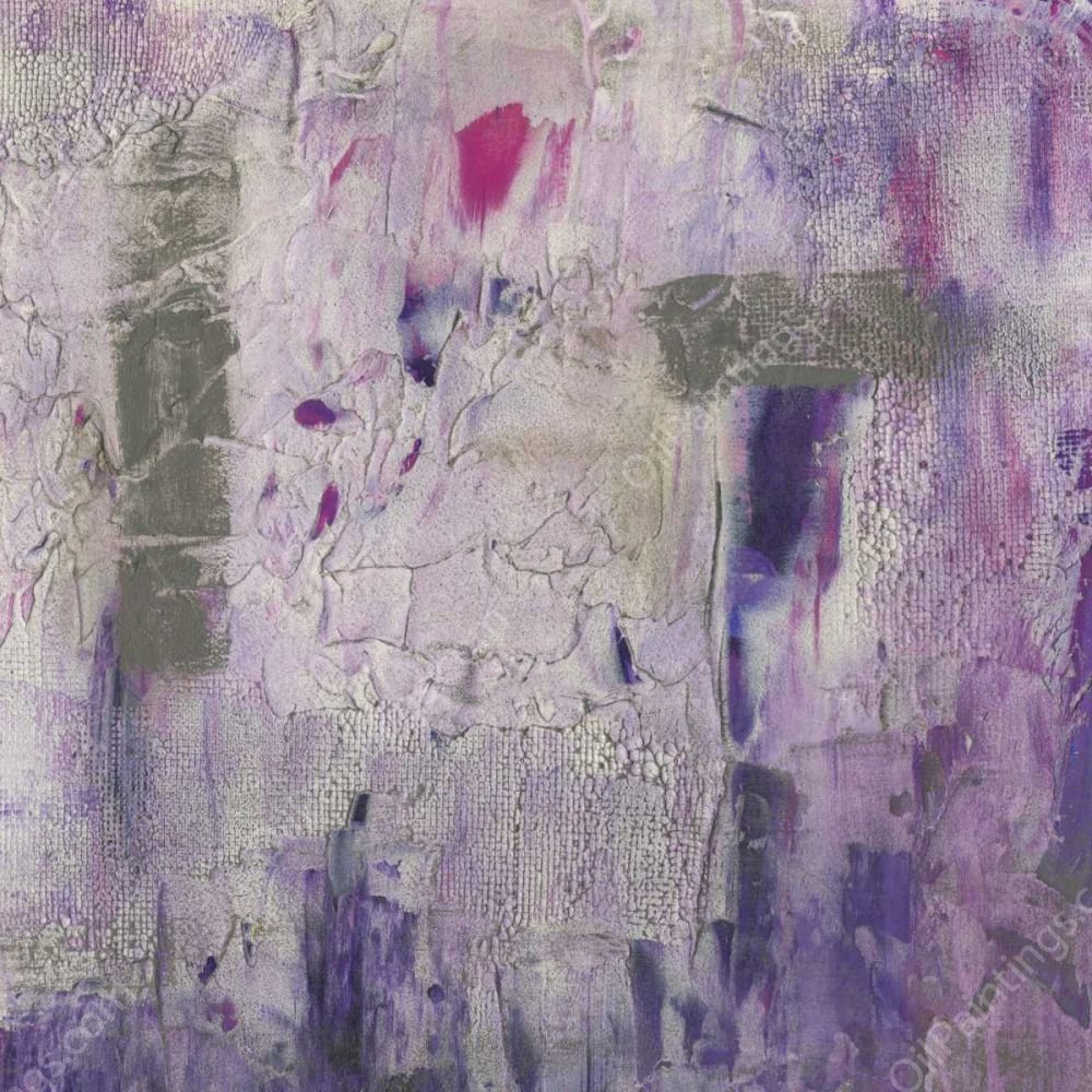 Dusty Violet II by Jennifer Goldberger - Hand-Painted Oil Painting Reproduction