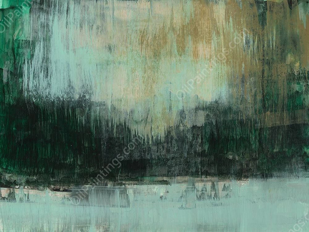 Emerald Grotto I by Jennifer Goldberger - Hand-Painted Oil Painting Reproduction