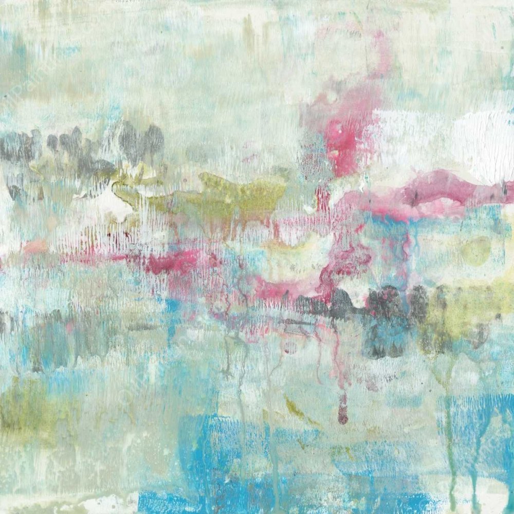 Fresh Abstract I by Jennifer Goldberger - Hand-Painted Oil Painting Reproduction