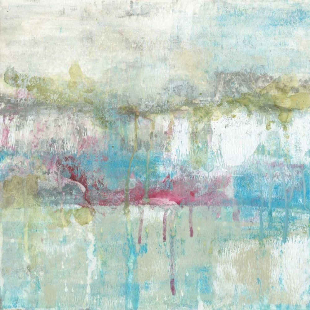 Fresh Abstract II by Jennifer Goldberger - Hand-Painted Oil Painting Reproduction