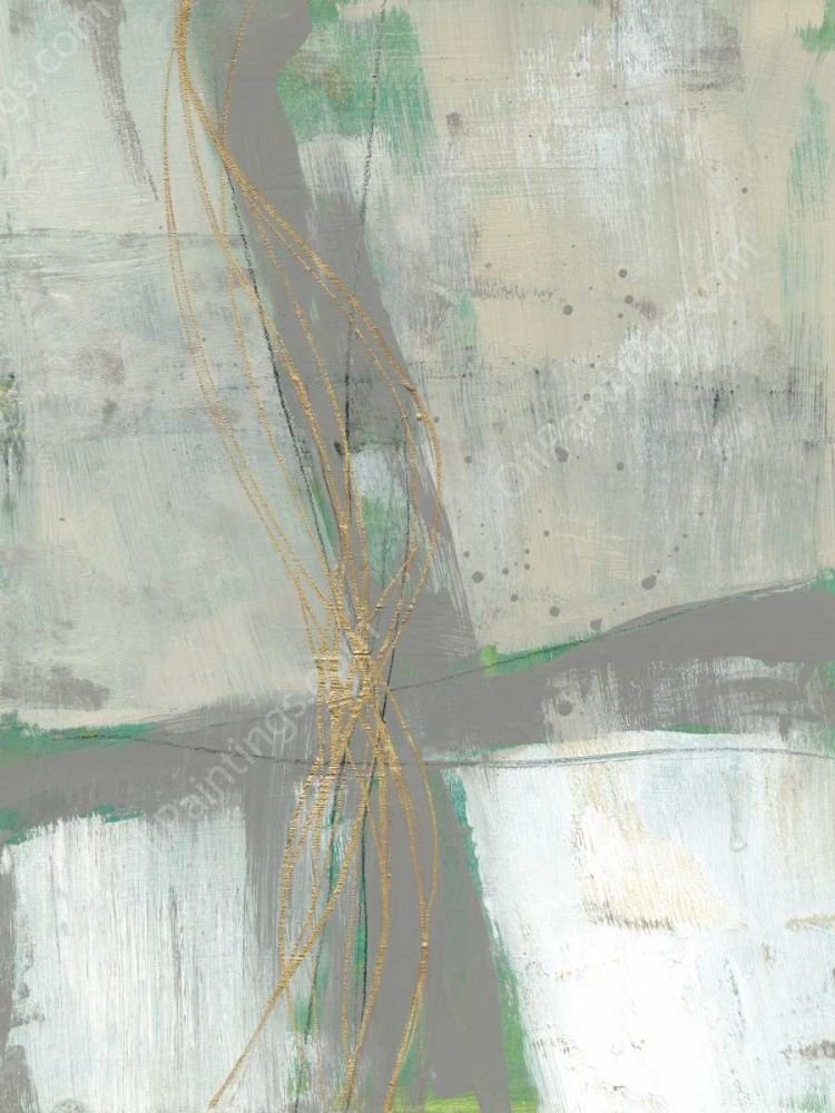 Golden Weave I by Jennifer Goldberger - Hand-Painted Oil Painting Reproduction