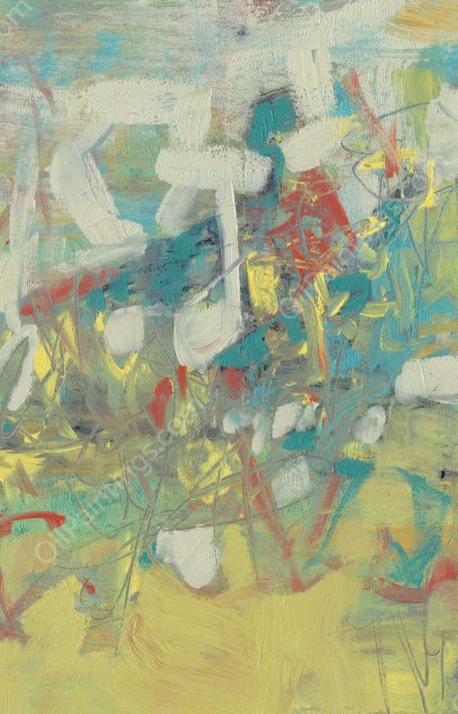 Graffiti Abstract II by Jennifer Goldberger - Hand-Painted Oil Painting Reproduction