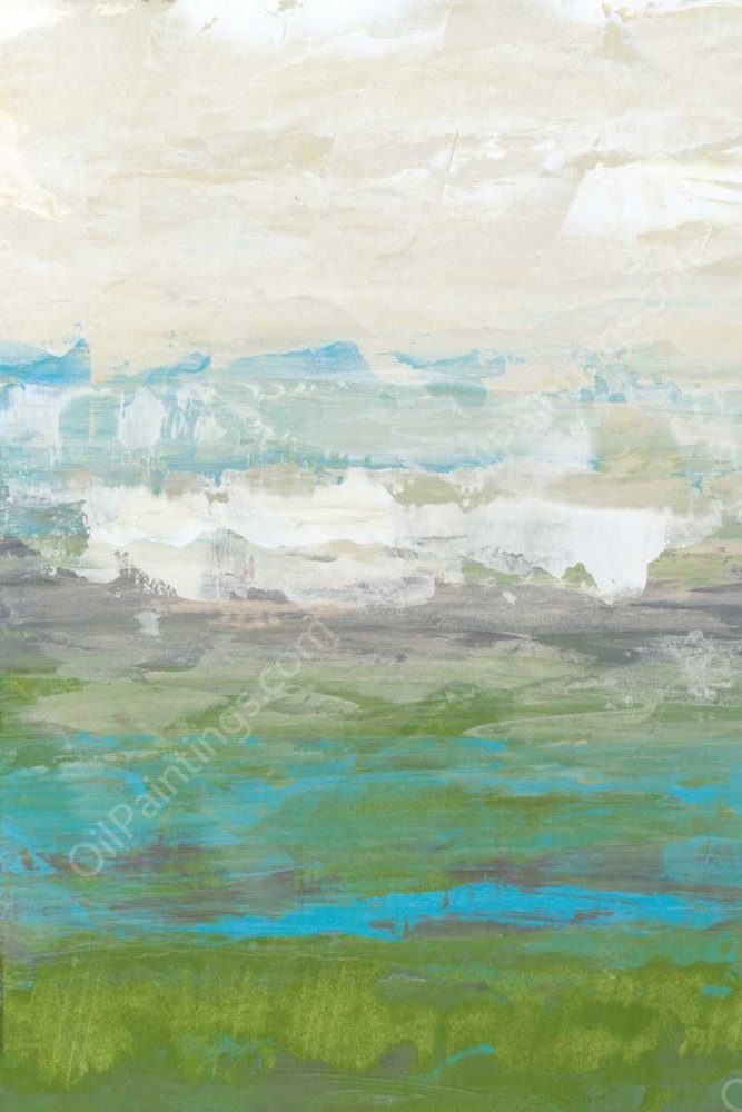 Heather Seas I by Jennifer Goldberger - Hand-Painted Oil Painting Reproduction