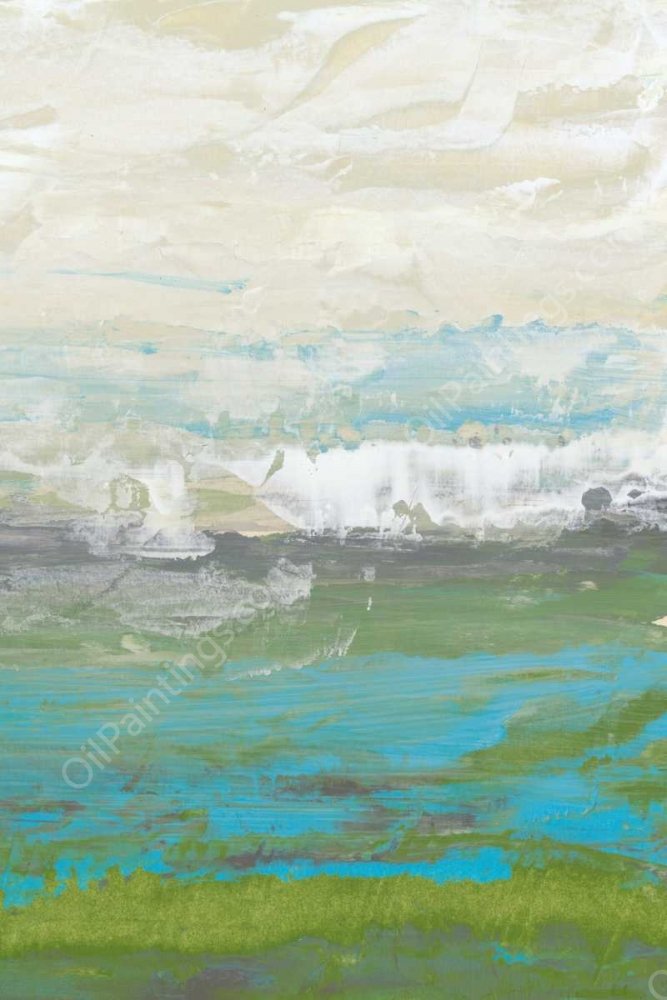 Heather Seas II by Jennifer Goldberger - Hand-Painted Oil Painting Reproduction