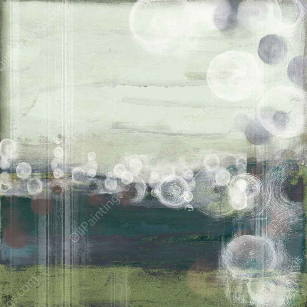 Horizon Spheres I by Jennifer Goldberger - Hand-Painted Oil Painting Reproduction