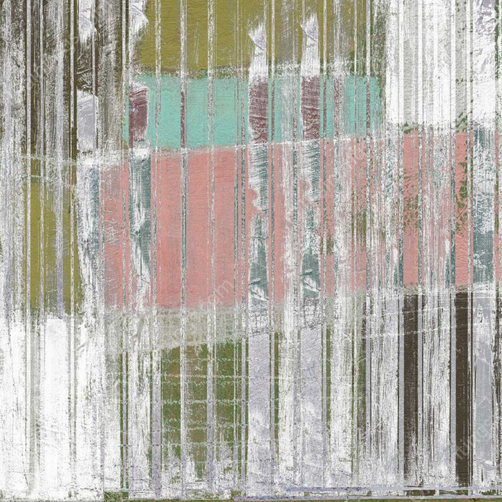 Linear Mix II by Jennifer Goldberger - Hand-Painted Oil Painting Reproduction