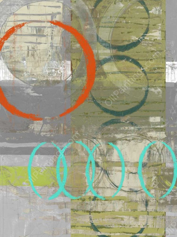 Linking II by Jennifer Goldberger - Hand-Painted Oil Painting Reproduction