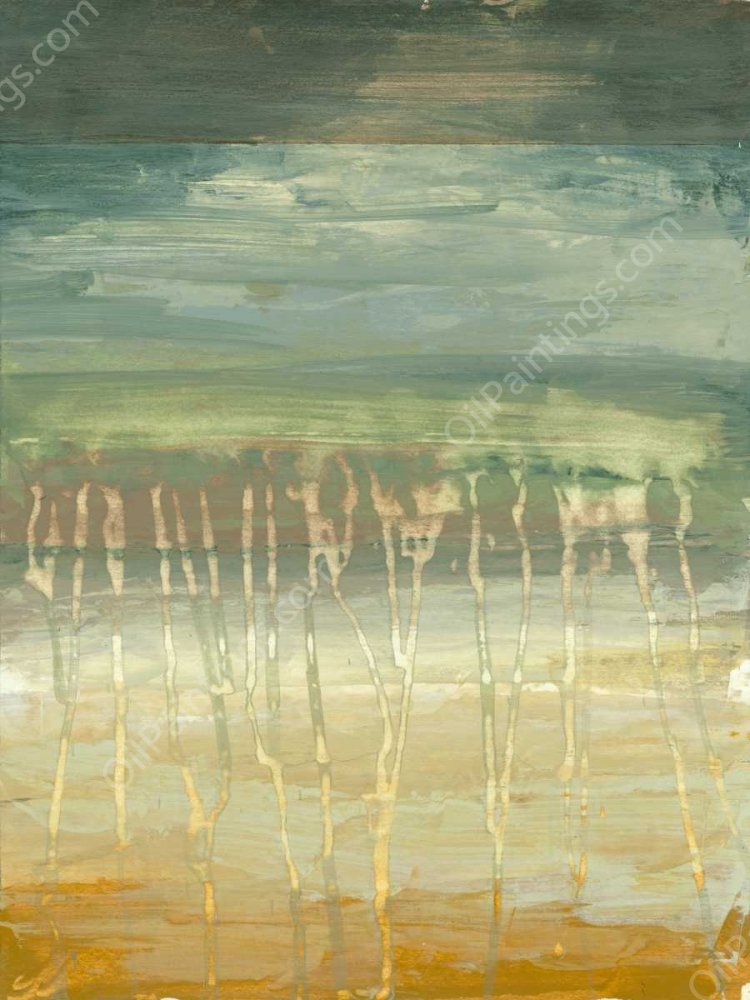 Marine Abstract II by Jennifer Goldberger - Hand-Painted Oil Painting Reproduction