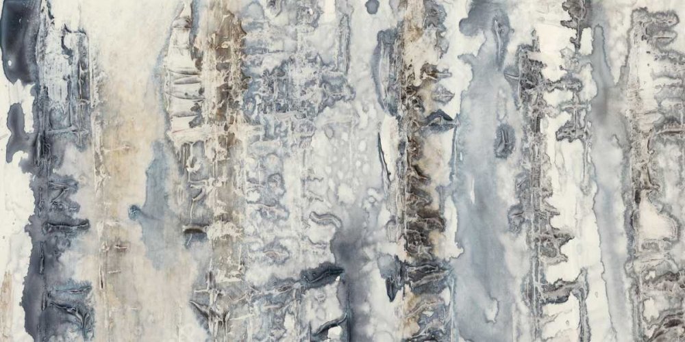 Neutral Strata I by Jennifer Goldberger - Hand-Painted Oil Painting Reproduction