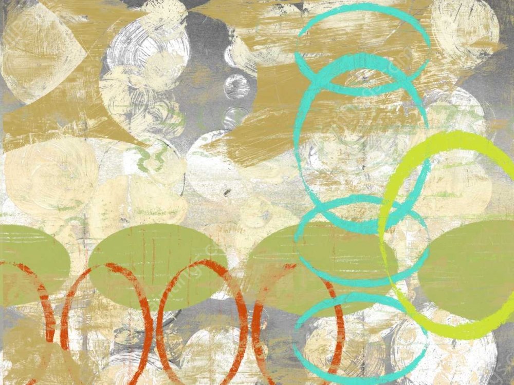 Oculus Orbs I by Jennifer Goldberger - Hand-Painted Oil Painting Reproduction