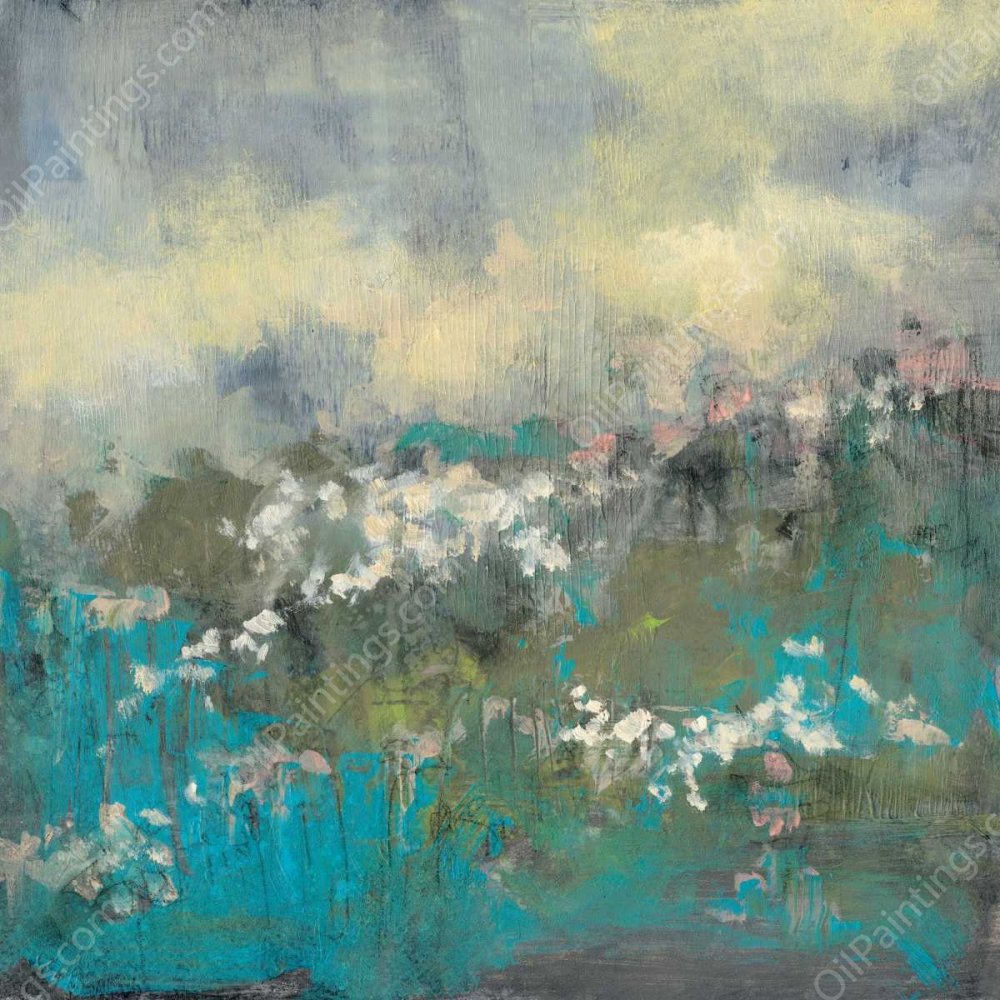 Painterly Field II by Jennifer Goldberger - Hand-Painted Oil Painting Reproduction