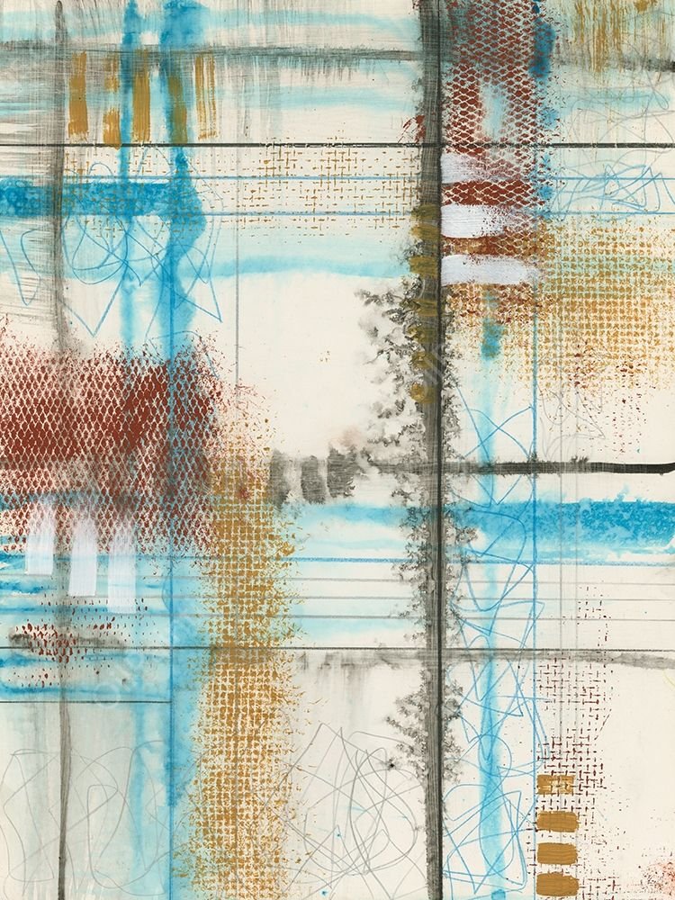 Primary Lineage III by Jennifer Goldberger - Hand-Painted Oil Painting Reproduction