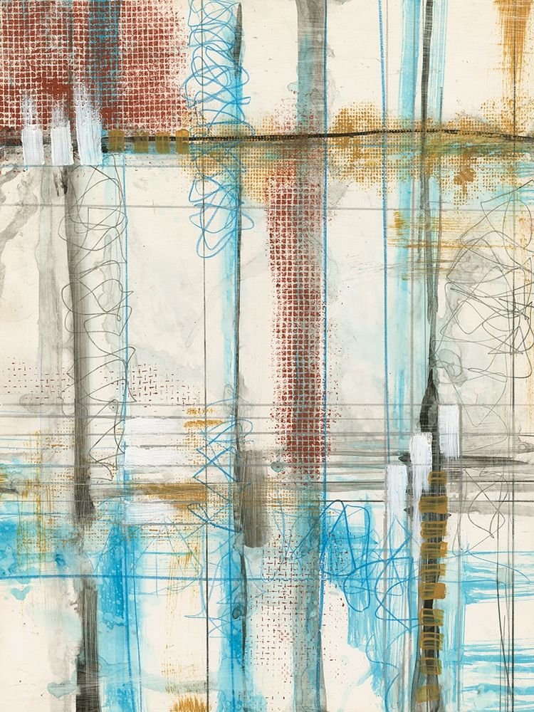 Primary Lineage IV by Jennifer Goldberger - Hand-Painted Oil Painting Reproduction