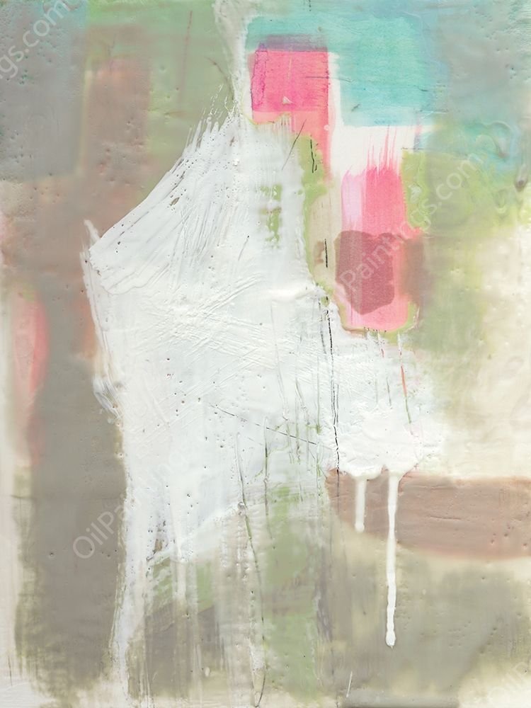 Retro Splash II by Jennifer Goldberger - Hand-Painted Oil Painting Reproduction