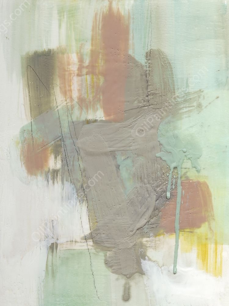 Retro Splash III by Jennifer Goldberger - Hand-Painted Oil Painting Reproduction