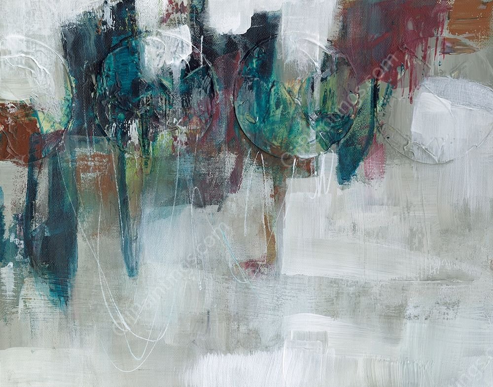 Spectrum Expression II by Jennifer Goldberger - Hand-Painted Oil Painting Reproduction