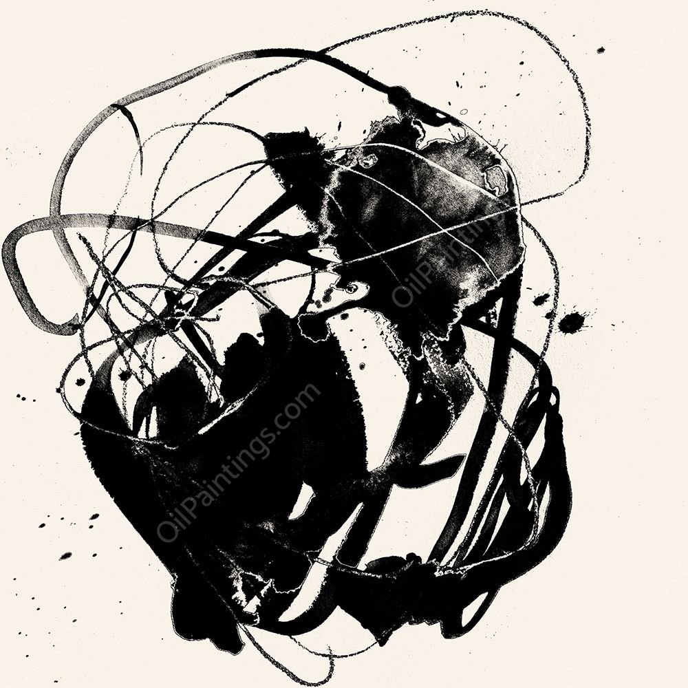 Spontaneous Sume-i I by Jennifer Goldberger - Hand-Painted Oil Painting Reproduction