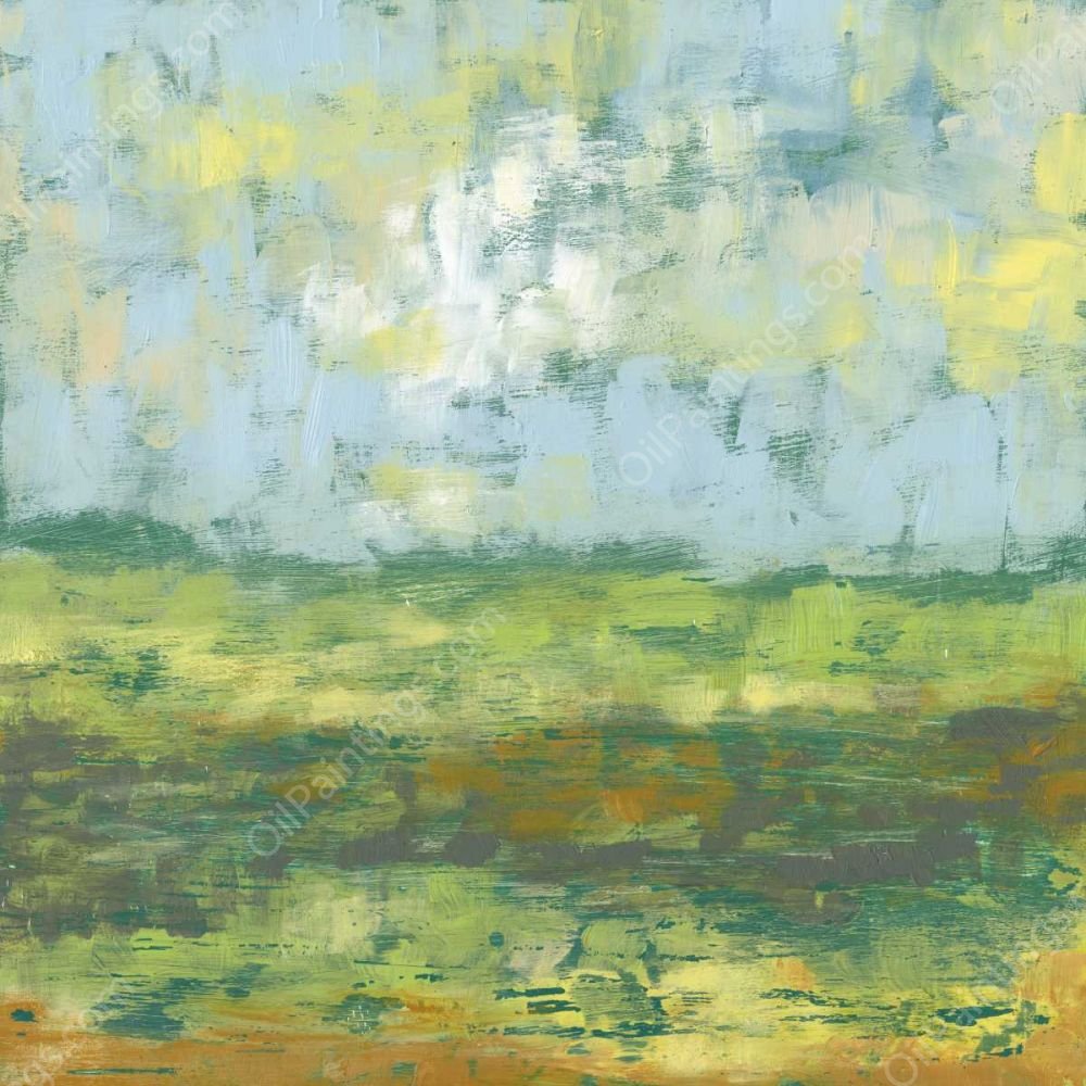 Sunfield II by Jennifer Goldberger - Hand-Painted Oil Painting Reproduction