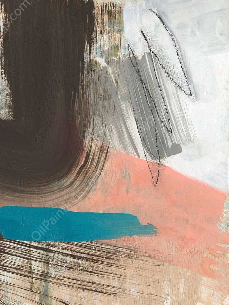 Swiped I by Jennifer Goldberger - Hand-Painted Oil Painting Reproduction