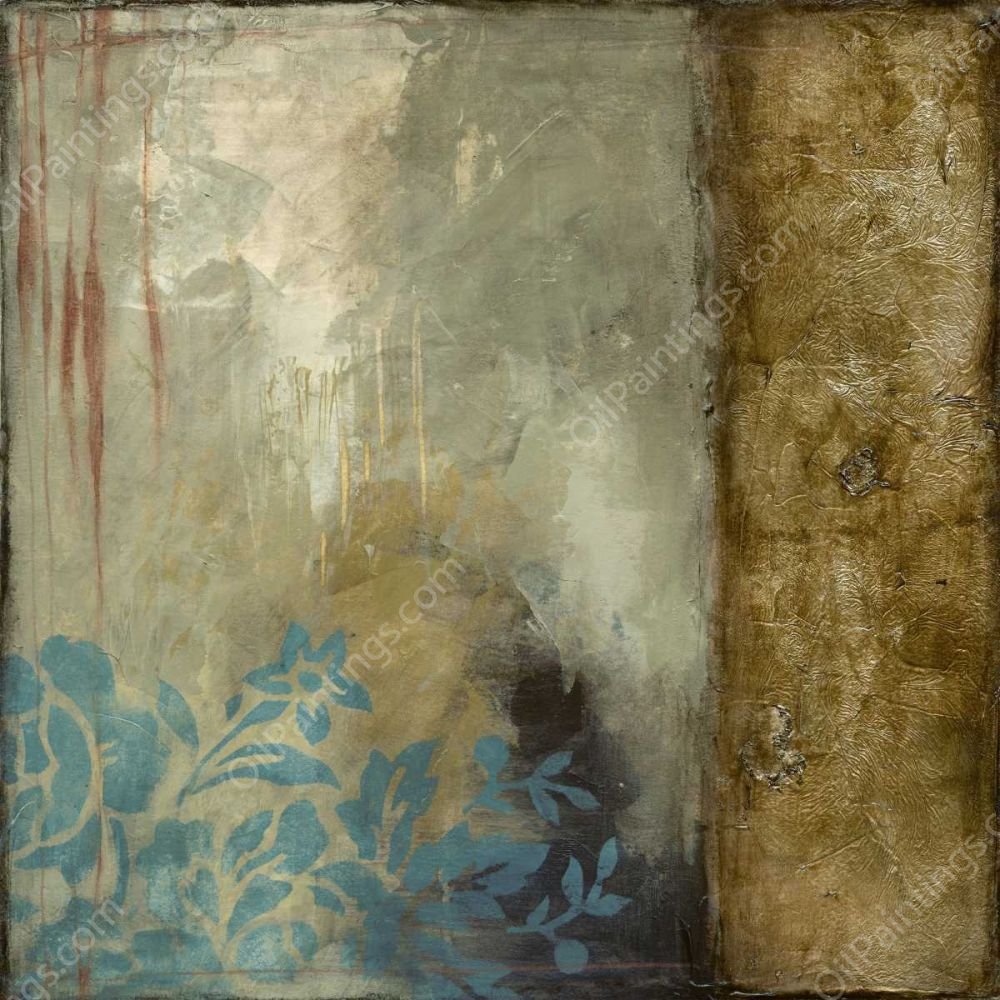 Teal Patina III (ST) by Jennifer Goldberger - Hand-Painted Oil Painting Reproduction