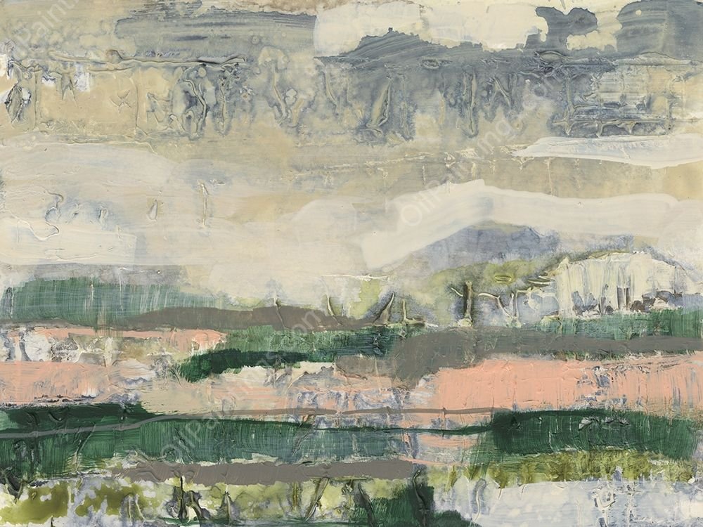 Textured Horizon I by Jennifer Goldberger - Hand-Painted Oil Painting Reproduction