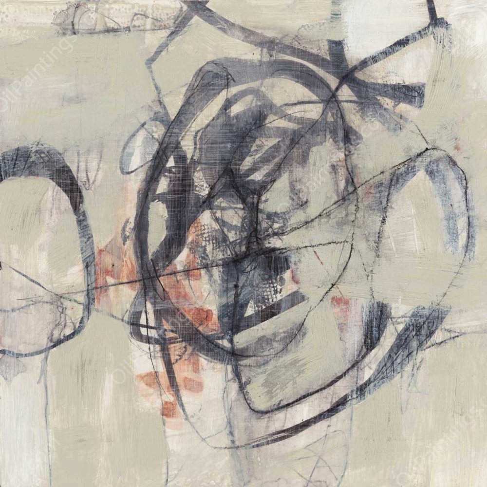 White-Out I by Jennifer Goldberger - Hand-Painted Oil Painting Reproduction