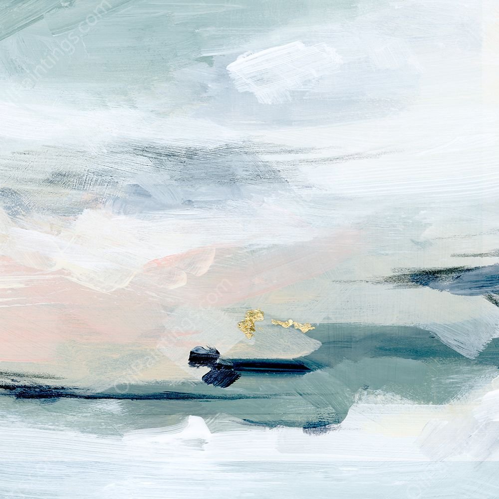 Abstracted Sea Foam I by Jennifer Paxton Parker - Hand-Painted Oil Painting Reproduction