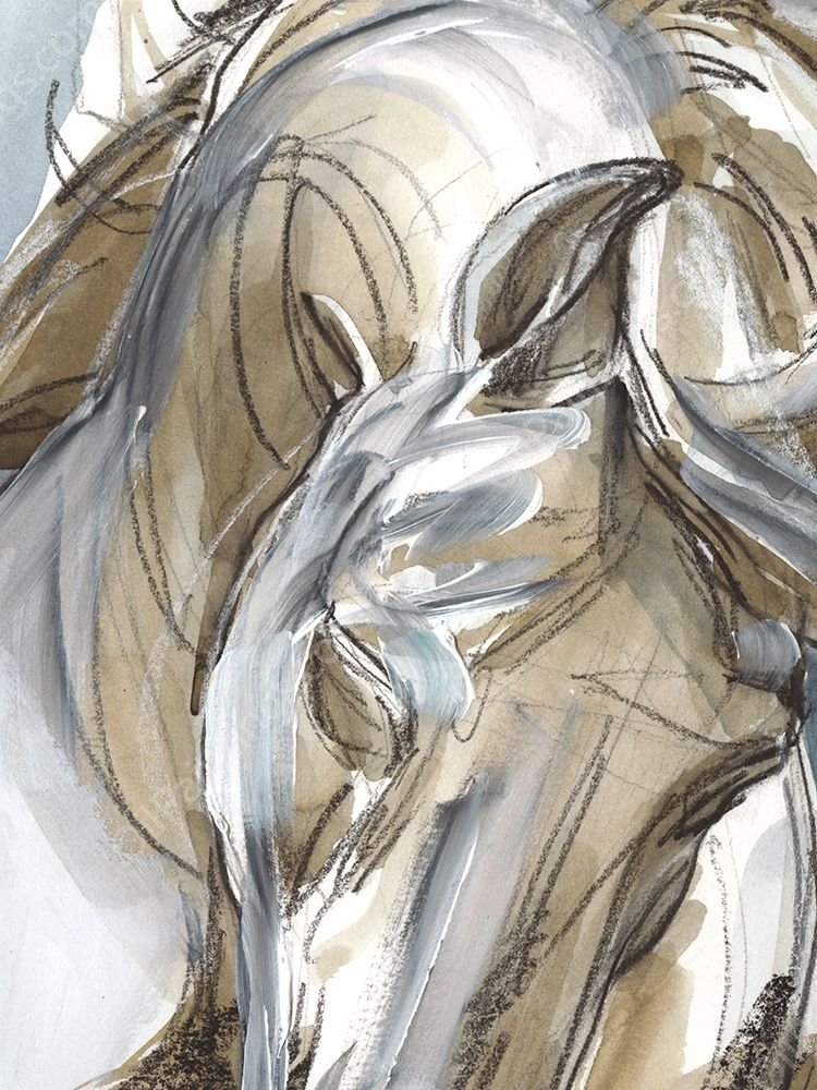Horse Abstraction I by Jennifer Paxton Parker - Hand-Painted Oil Painting Reproduction