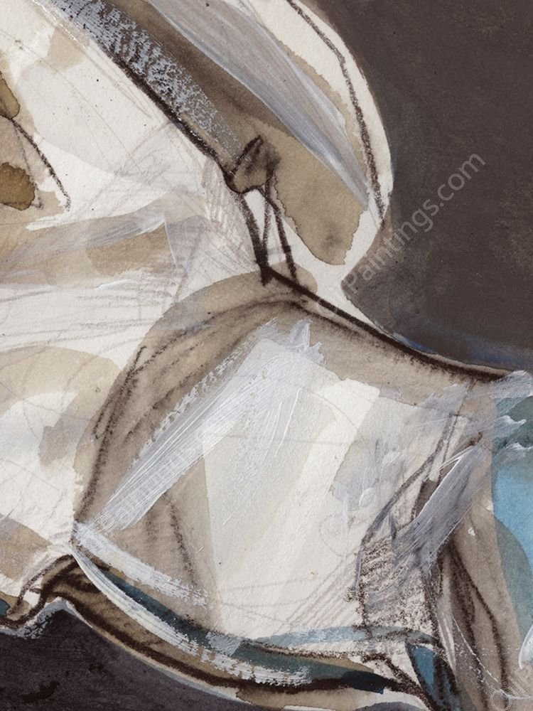 Horse Abstraction III by Jennifer Paxton Parker - Hand-Painted Oil Painting Reproduction