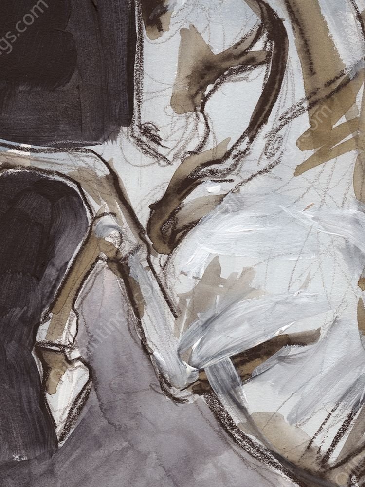 Horse Abstraction IV by Jennifer Paxton Parker - Hand-Painted Oil Painting Reproduction