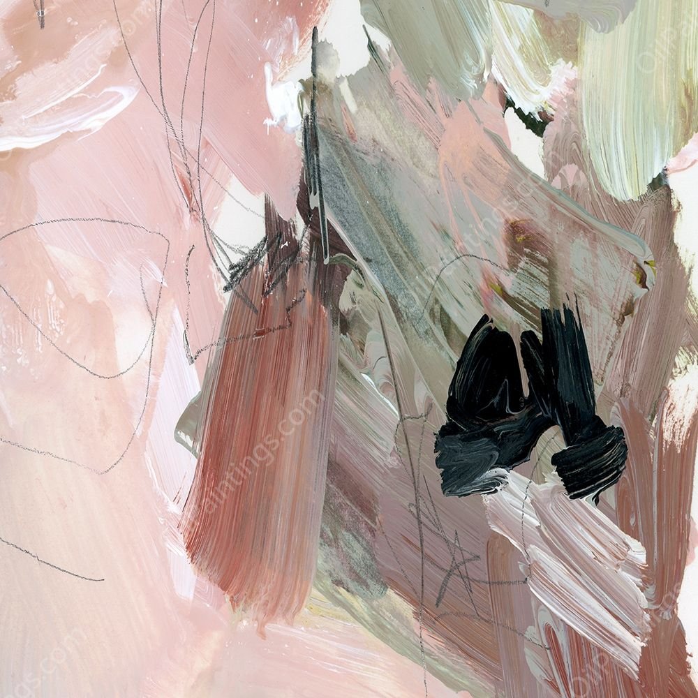 Pale Scribble I by Jennifer Paxton Parker - Hand-Painted Oil Painting Reproduction