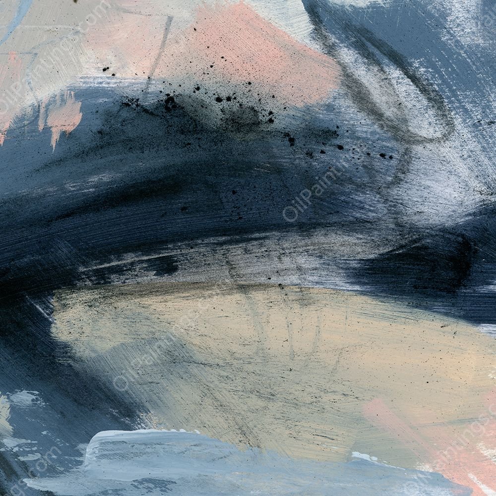 Pink Mist Abstract III by Jennifer Paxton Parker - Hand-Painted Oil Painting Reproduction