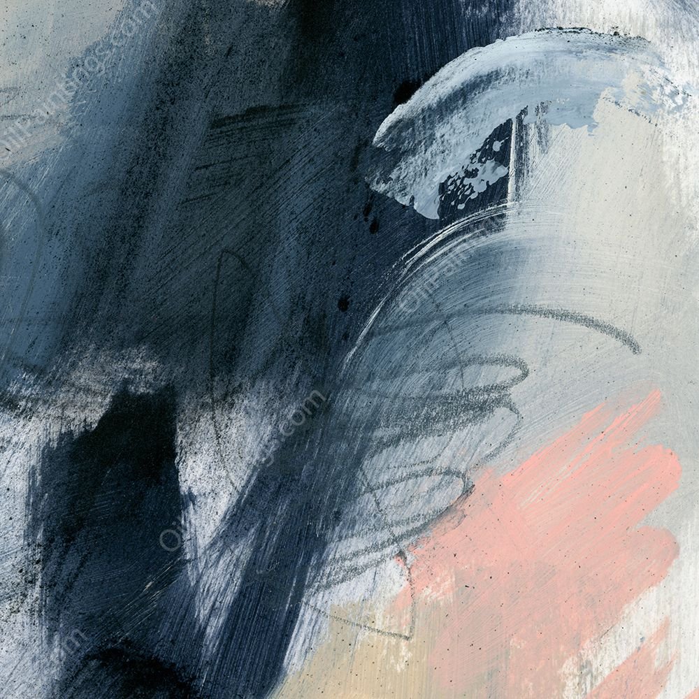 Pink Mist Abstract V by Jennifer Paxton Parker - Hand-Painted Oil Painting Reproduction