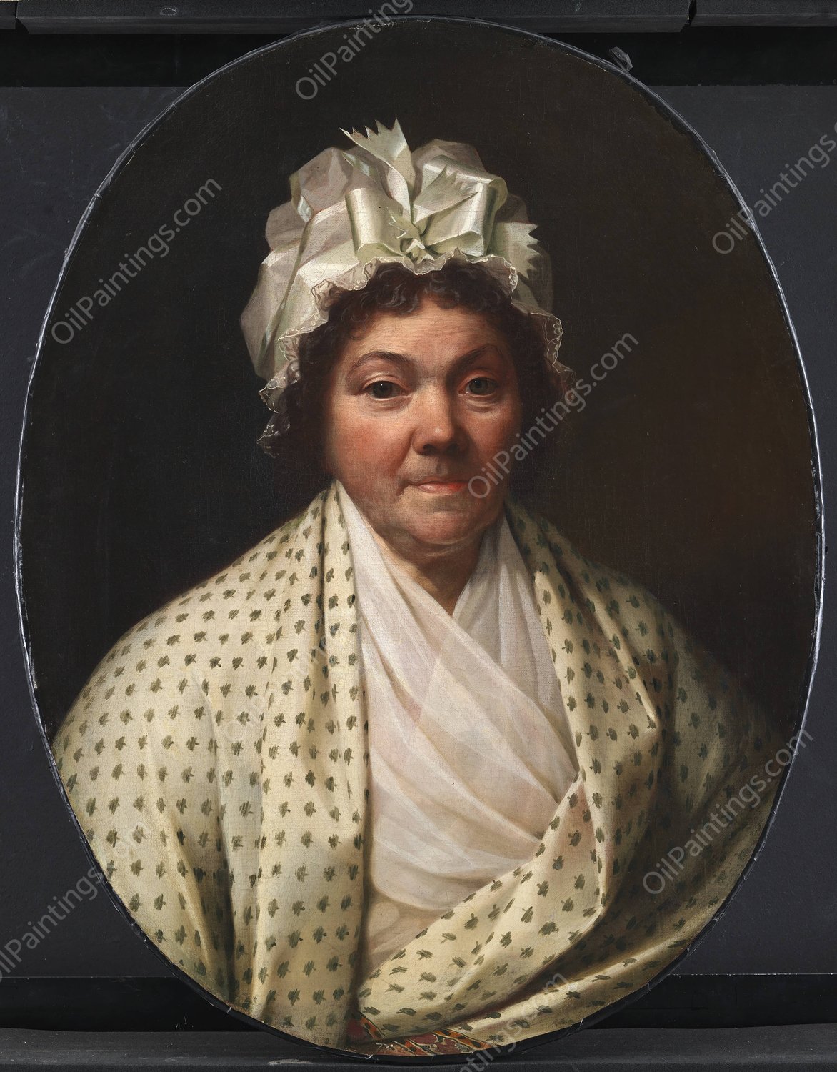 Cecilie Marie Elisabeth Schouw, f. Bagge, Poul Johan Schouws hustru  by Jens Juel - Hand-Painted Oil Painting Reproduction