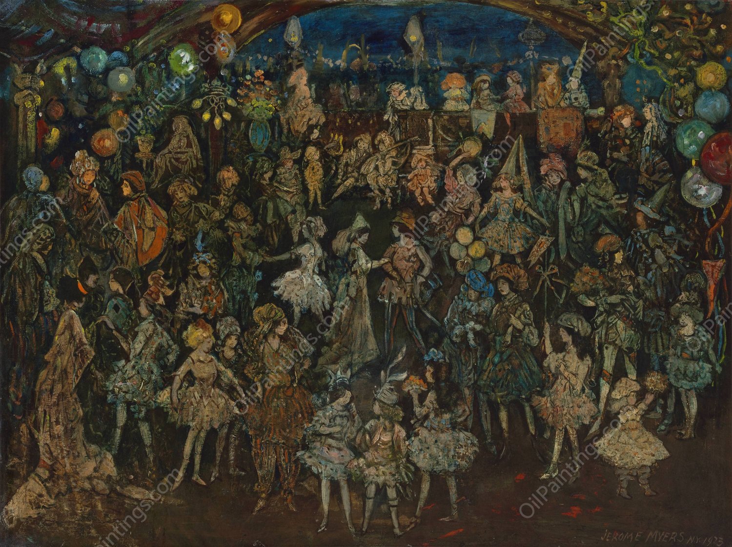 Dance Fantasy  by Jerome Myers - Hand-Painted Oil Painting Reproduction