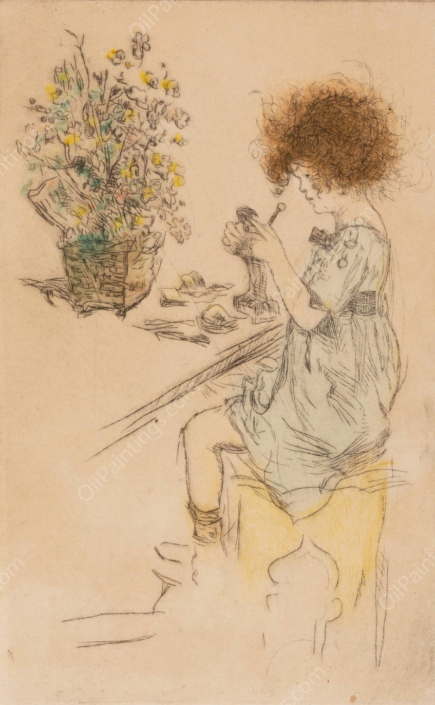 Untitled  by Jerome Myers - Hand-Painted Oil Painting Reproduction