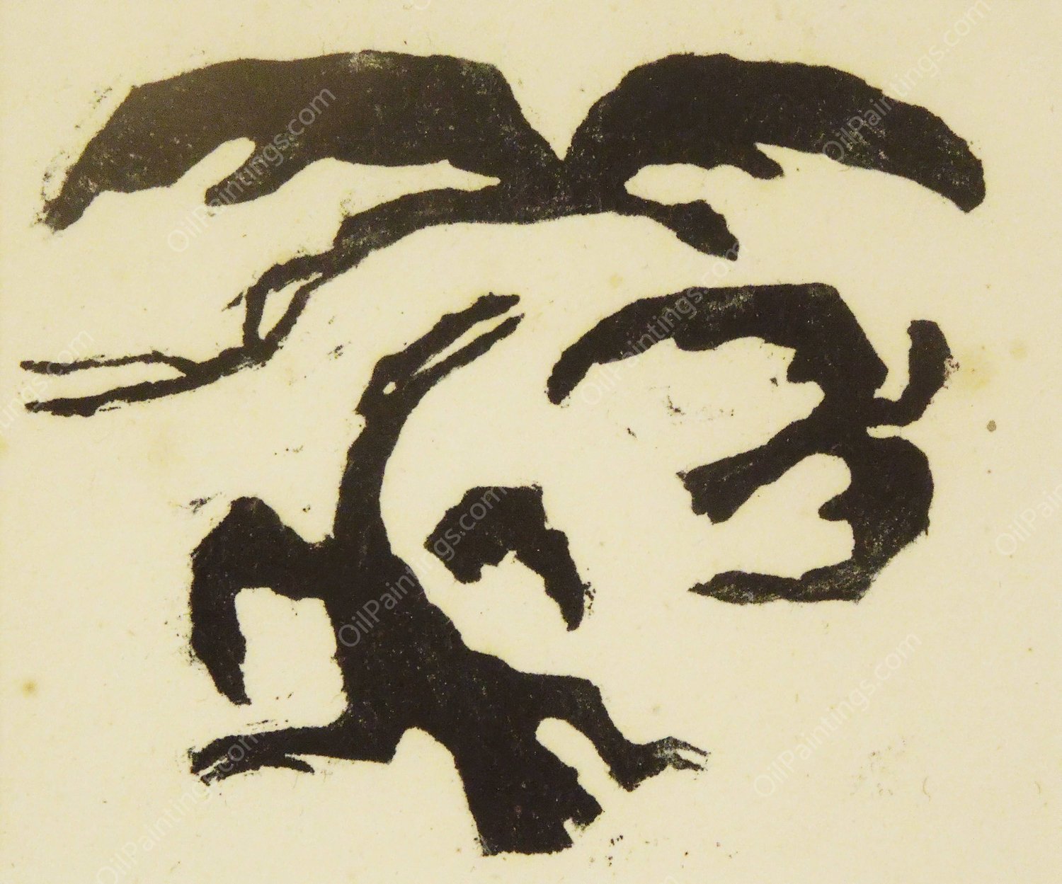 lllustration for Juliusz Slowacki's Genesis from the Spirit Juliusza Slowackiego  by Jerzy Hulewicz - Hand-Painted Oil Painting Reproduction