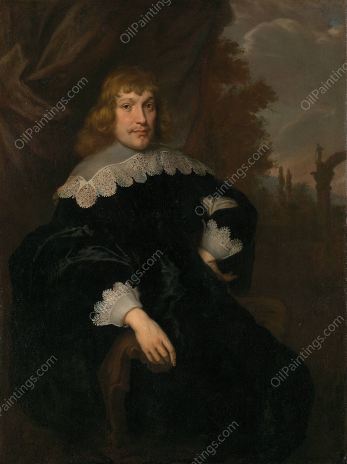 Hendrick Bicker  by Joachim Von Sandrart - Hand-Painted Oil Painting Reproduction