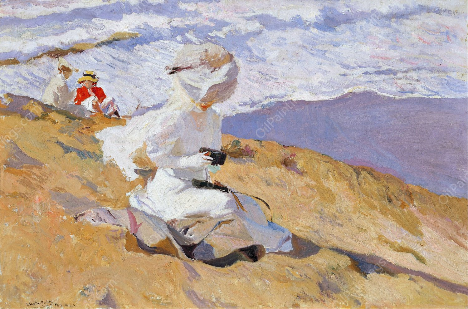 Capturing the moment  by Joaquin Sorolla - Hand-Painted Oil Painting Reproduction