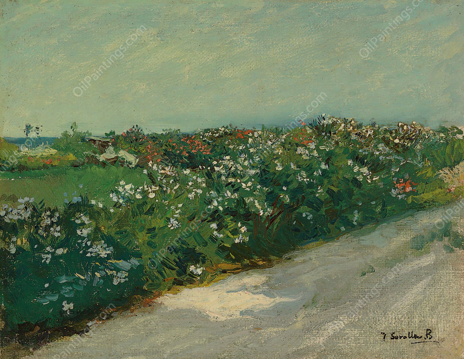 Malvarrosa by Joaquin Sorolla - Hand-Painted Oil Painting Reproduction