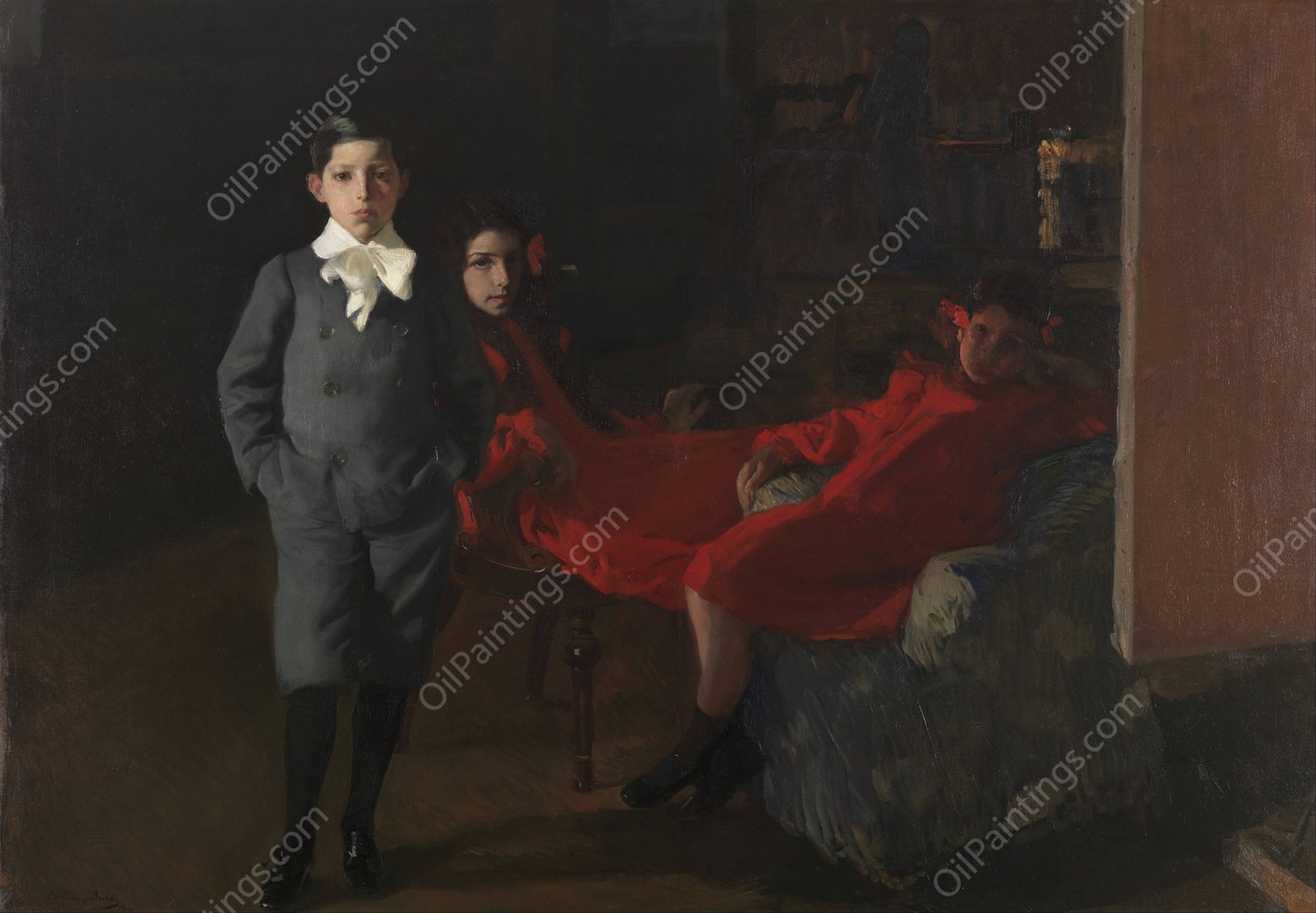 My children  by Joaquin Sorolla - Hand-Painted Oil Painting Reproduction