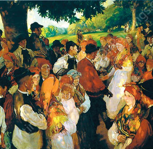 Fiesta Gallega by Joaquin Sorolla y Bastida - Hand-Painted Oil Painting Reproduction
