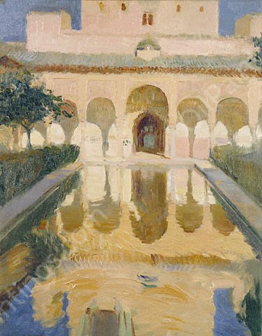 Hall of the Ambassadors, Alhambra, Granada by Joaquin Sorolla y Bastida - Hand-Painted Oil Painting Reproduction