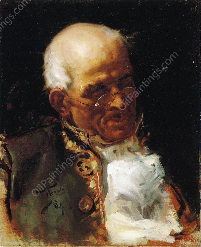 Portrait of a Caballero by Joaquin Sorolla y Bastida - Hand-Painted Oil Painting Reproduction
