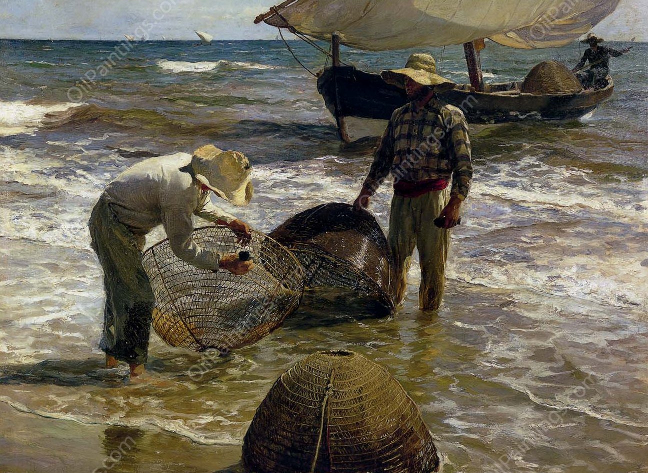 Valencian Fisherman by Joaquin Sorolla y Bastida - Hand-Painted Oil Painting Reproduction