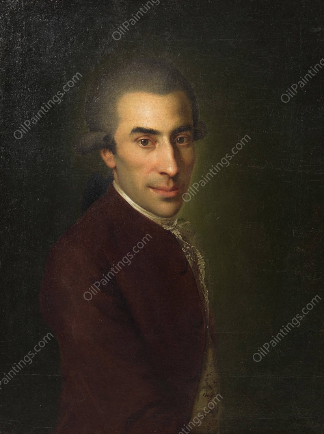 Ignaz von Born  by Johann Baptist Von Lampi The Elder - Hand-Painted Oil Painting Reproduction